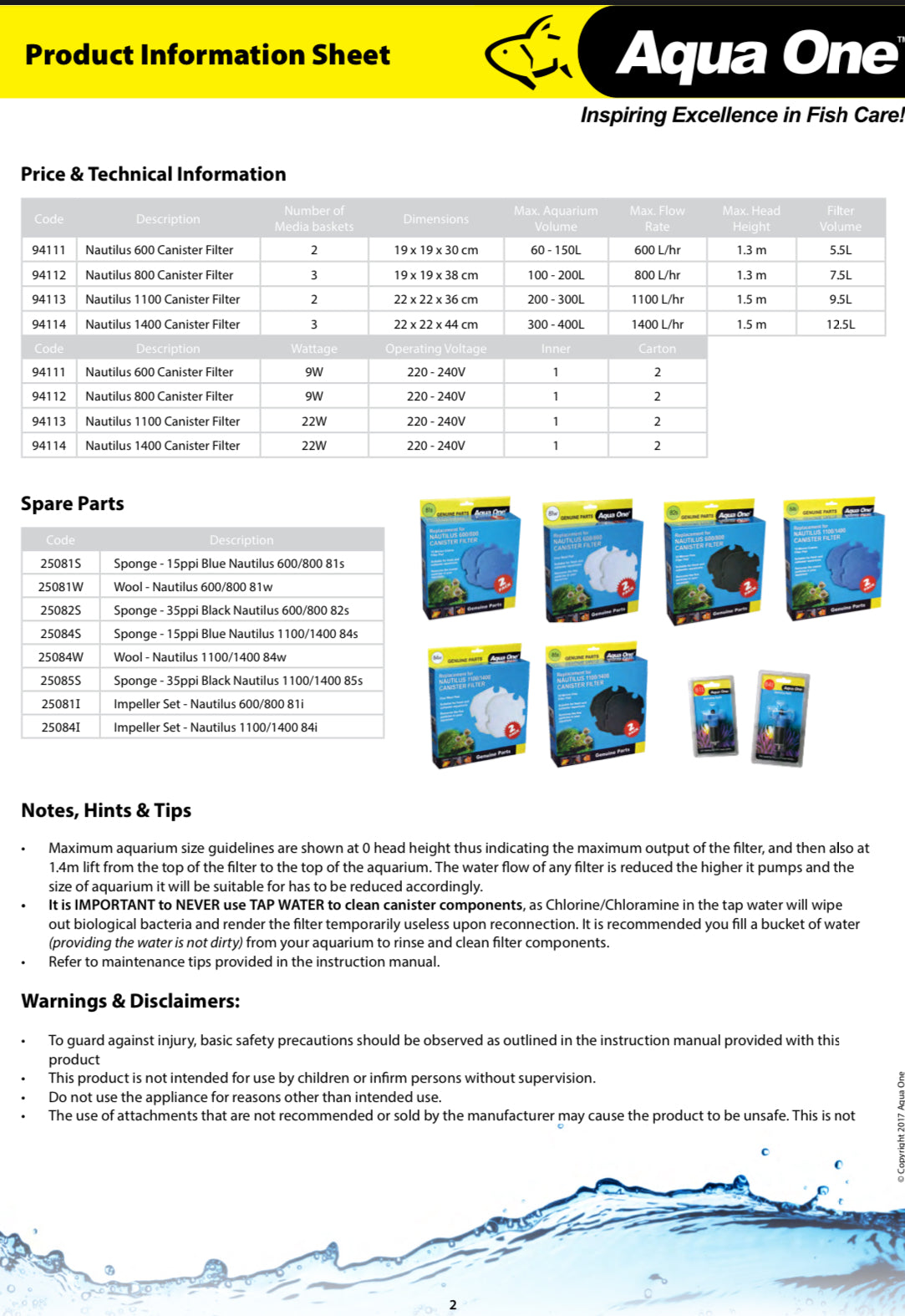 Aqua One Nautilus External canister filters