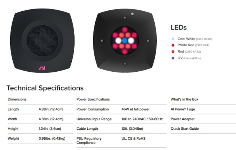 AI Prime Refugium Light HD16