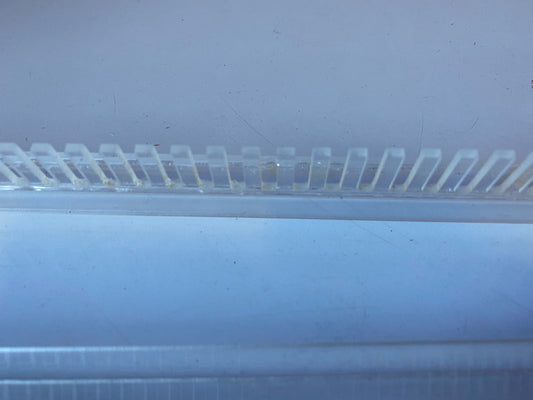 Overflow Water strainer comb per cm