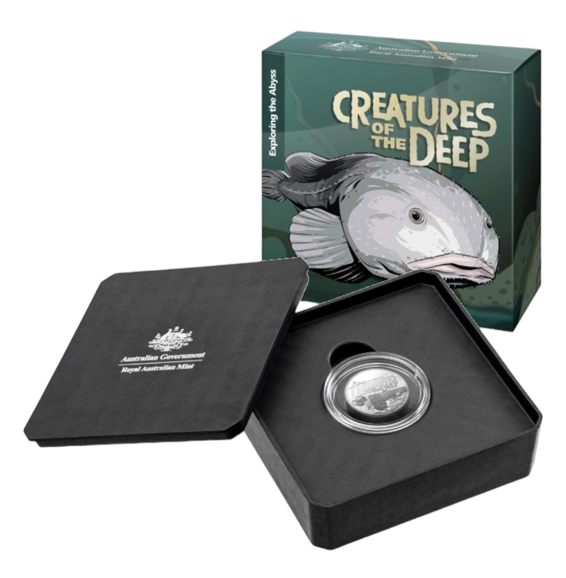 Creatures of the deep Australian silver Coin